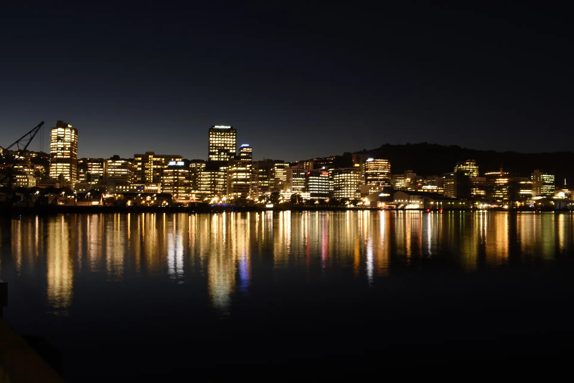 City lights at night