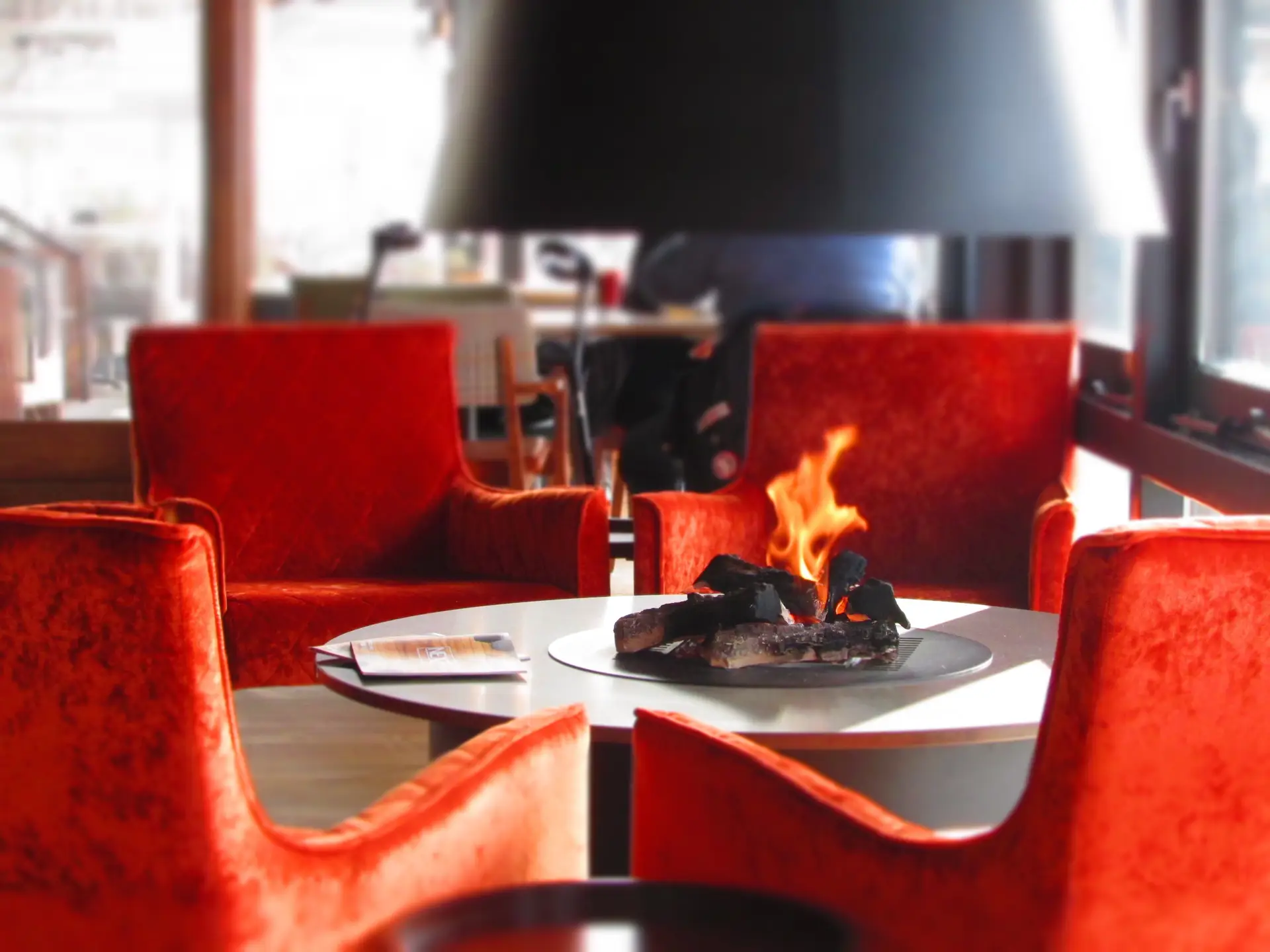 Luxury hotel suite and elegant dining space